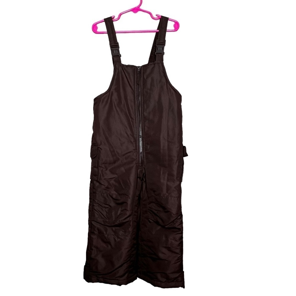 Rothschild Kids Ski Bibs Snow Pants Insulated Toddler Size 4T Brown